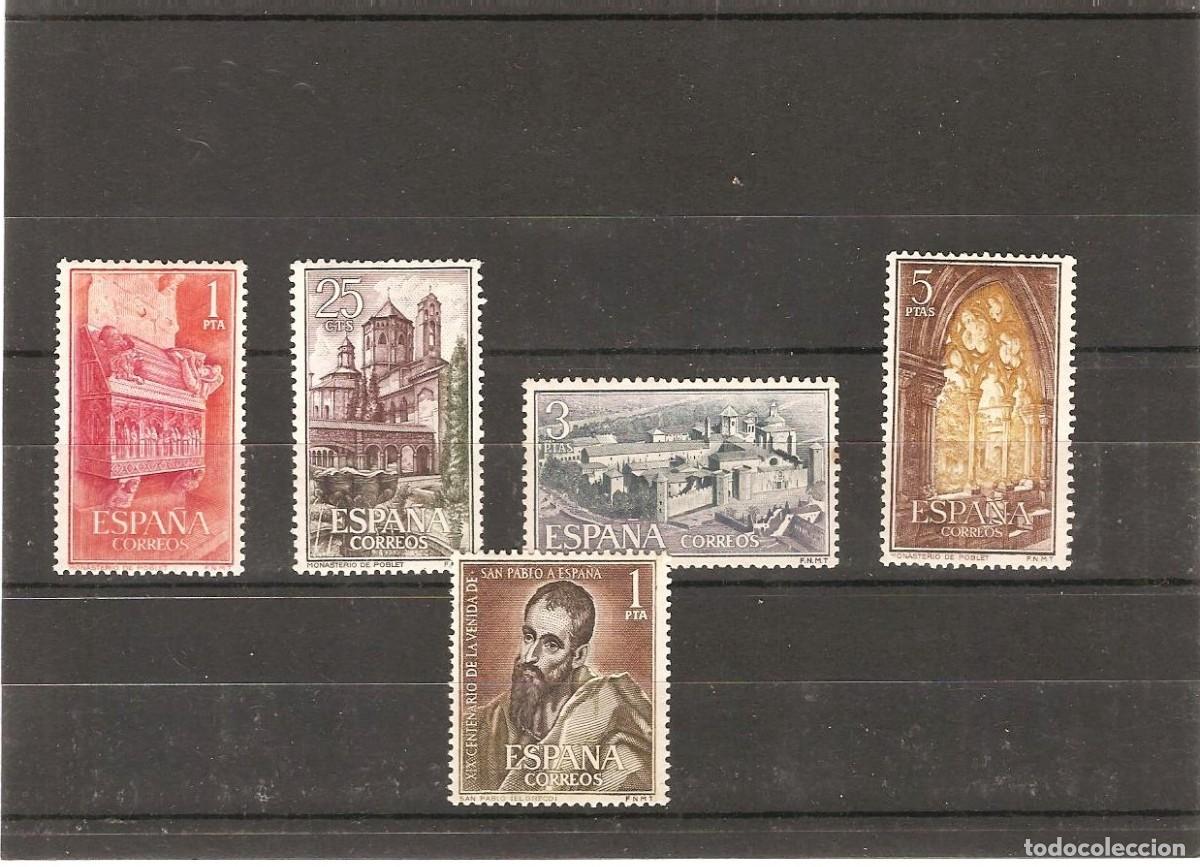 Sellos: Sellos de Espa&ntilde;a A&ntilde;o 1963 Monasterio de Poblet Sellos nuevos** N&ordm; Edifil 1494/97