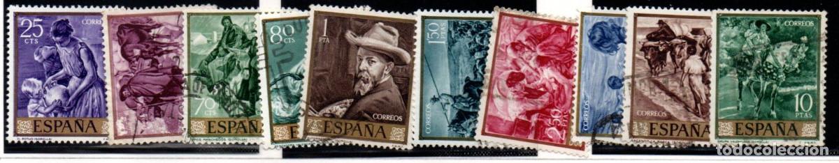 Sellos: SERIE SELLOS ESPA&Ntilde;A A&Ntilde;O 1964 PINTOR SOROLLA USADOS EDIFIL N&ordm; 1566-75 COMPLETA