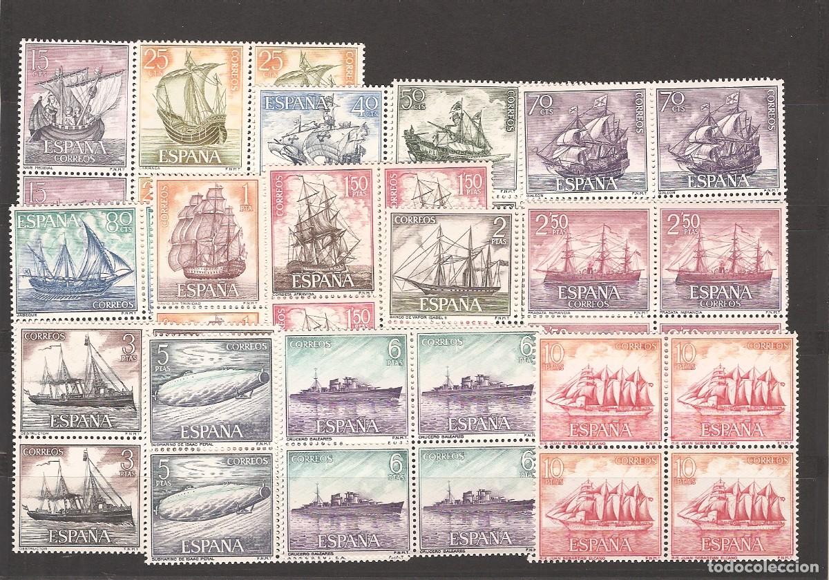Stamps: Sellos de Espa&ntilde;a A&ntilde;o 1964 Marina Espa&ntilde;ola Sellos nuevos** en bloque de 4 1599/12