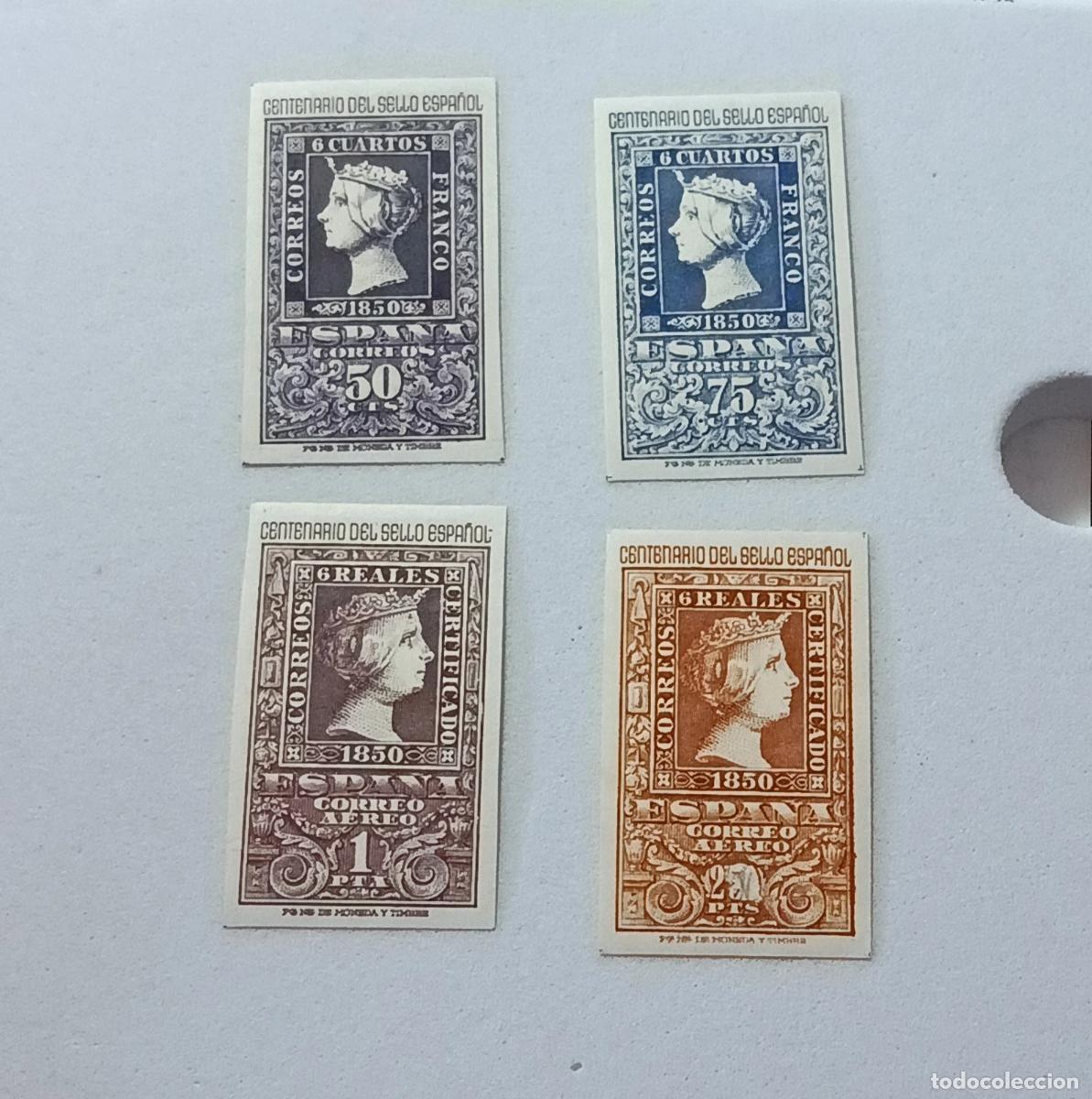 Sellos: Sellos Espa&ntilde;a 1950, Edifil 1075/1076 y 1079/1080.