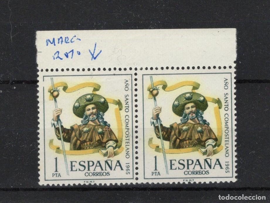 Sellos: Sellos Espa&ntilde;a a&ntilde;o 1965 EDIFIL 1672 valor izquierdo marco roto