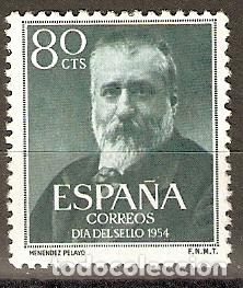 Sellos: 1954 MENENDEZ PELAYO EDIFIL 1142** SIN FIJASELLOS