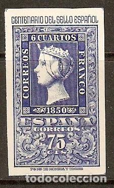 Sellos: 1950 SERIE CENTENARIO EDIFIL 1076** SIN FIJASELLOS
