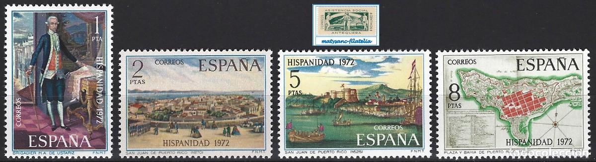 Stamps: ESPA&Ntilde;A 1972. EDIFIL 2107/2110. SERIE COMPLETA &rdquo;HISPANIDAD&rdquo;. MNH***