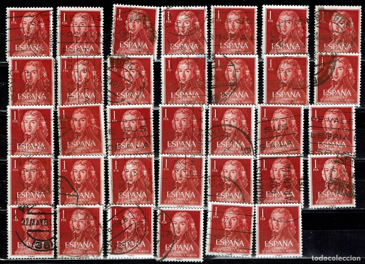 Sellos: ESPA&Ntilde;A 1961 - EDIFIL 1328 USADOS - LIQUIDACI&Oacute;N 34 SELLOS