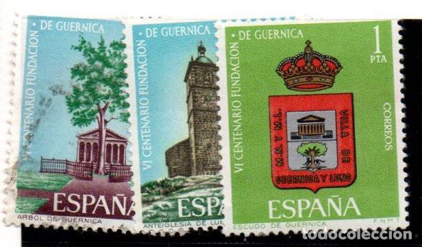 Sellos: SERIE SELLOS ESPA&Ntilde;A A&Ntilde;O 1966 GUERNICA USADOS EDIFIL N&ordm; 1720-22 COMPLETA