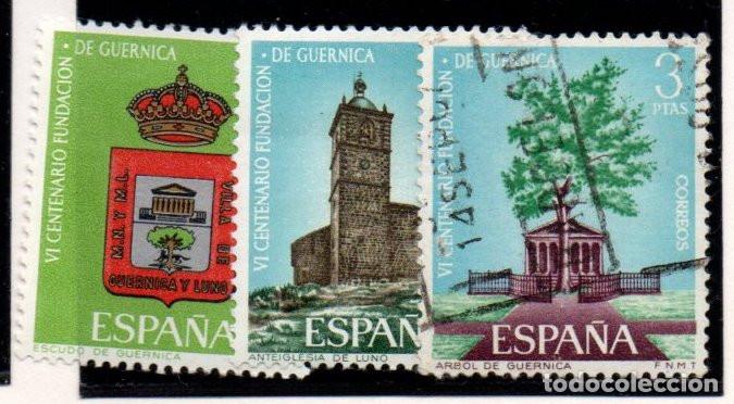 Sellos: SERIE SELLOS ESPA&Ntilde;A A&Ntilde;O 1966 GUERNICA USADOS EDIFIL N&ordm; 1720-22 COMPLETA