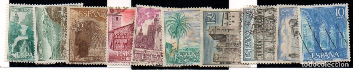 Sellos: SERIE SELLOS ESPA&Ntilde;A A&Ntilde;O 1966 TURISMO USADOS EDIFIL N&ordm; 1726-35 COMPLETA