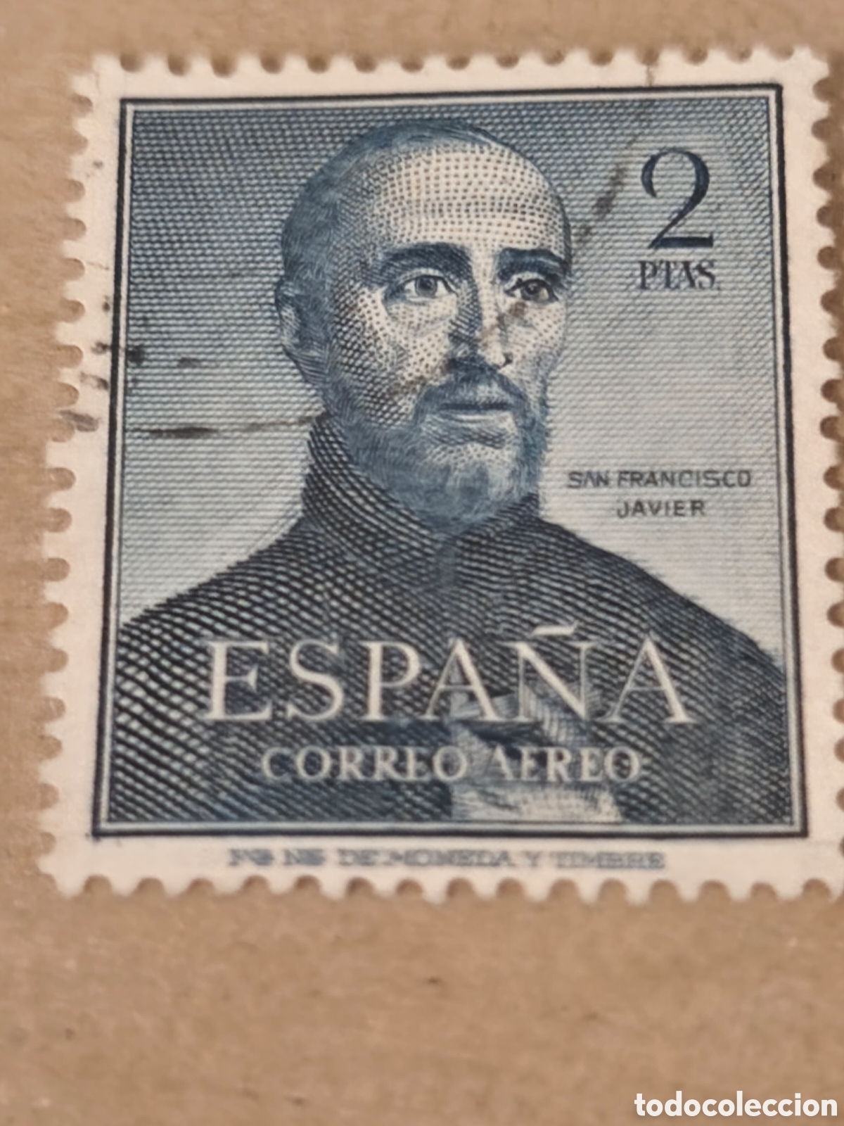 Sellos: Sello de Espa&ntilde;a n 1118 usado lujo 2 ptas azul escaso ver