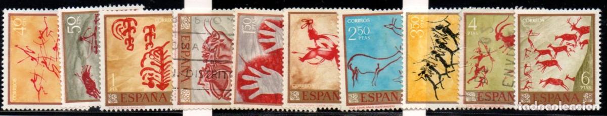 Sellos: SERIE SELLOS ESPA&Ntilde;A A&Ntilde;O 1967 PINTOR DESCONOCIDO USADOS EDIFIL N&ordm; 1779-88