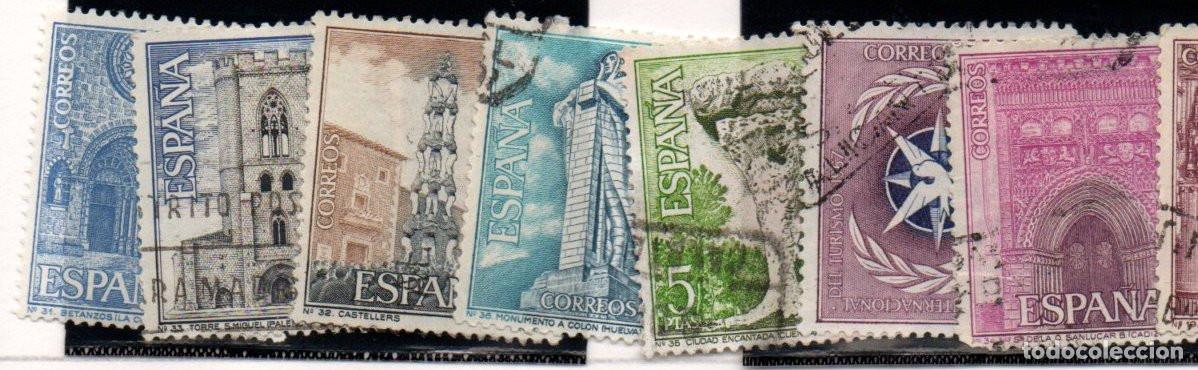 Sellos: SERIE SELLOS ESPA&Ntilde;A A&Ntilde;O 1967 TURISMO USADOS EDIFIL N&ordm; 1802-08 COMPLETA