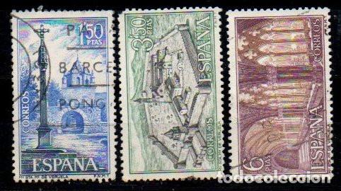 Sellos: SERIE SELLOS ESPA&Ntilde;A A&Ntilde;O 1967 VERUELA USADOS EDIFIL N&ordm; 1834-36 COMPLETA