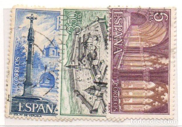 Sellos: SERIE SELLOS ESPA&Ntilde;A A&Ntilde;O 1967 VERUELA USADOS EDIFIL N&ordm; 1834-36 COMPLETA