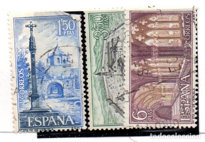 Sellos: SERIE SELLOS ESPA&Ntilde;A A&Ntilde;O 1967 VERUELA USADOS EDIFIL N&ordm; 1834-36 COMPLETA