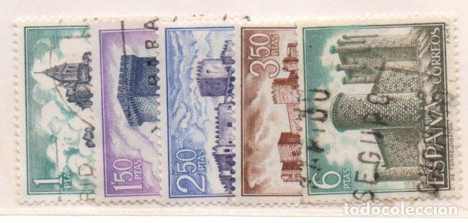 Sellos: SERIE SELLOS ESPA&Ntilde;A A&Ntilde;O 1969 CASTILLOS USADOS EDIFIL N&ordm; 1927-31COMPLETA