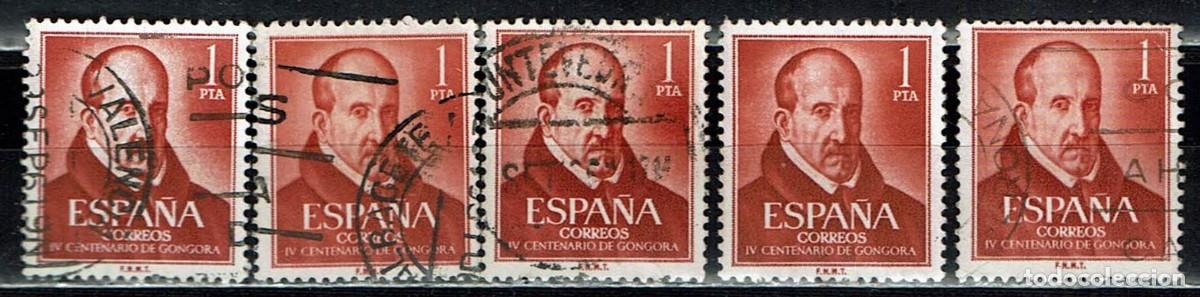 Sellos: ESPA&Ntilde;A 1961 - EDIFIL 1370 USADOS - LIQUIDACI&Oacute;N 5 SELLOS