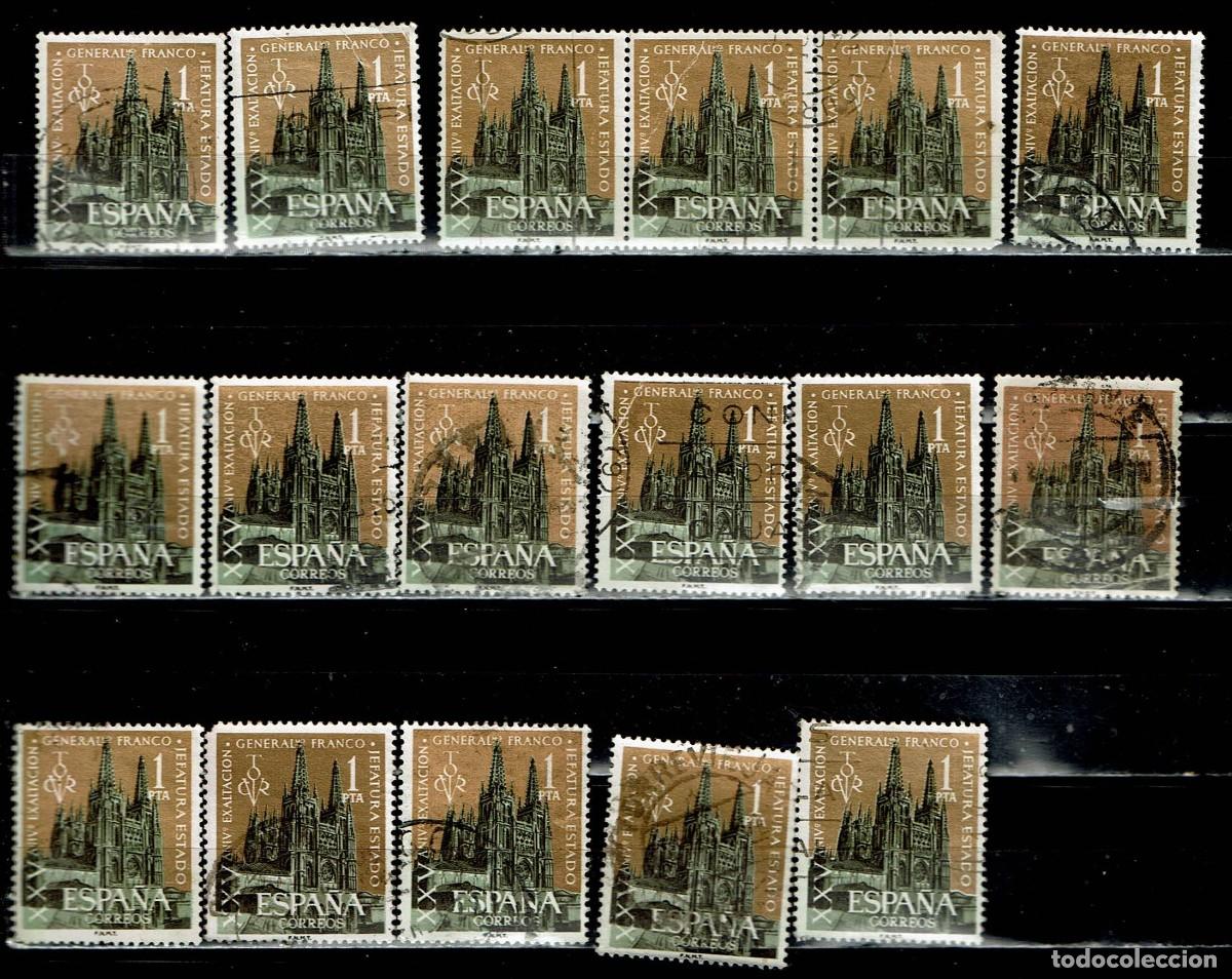 Sellos: ESPA&Ntilde;A 1961 - EDIFIL 1373 USADOS - LIQUIDACI&Oacute;N 17 SELLOS