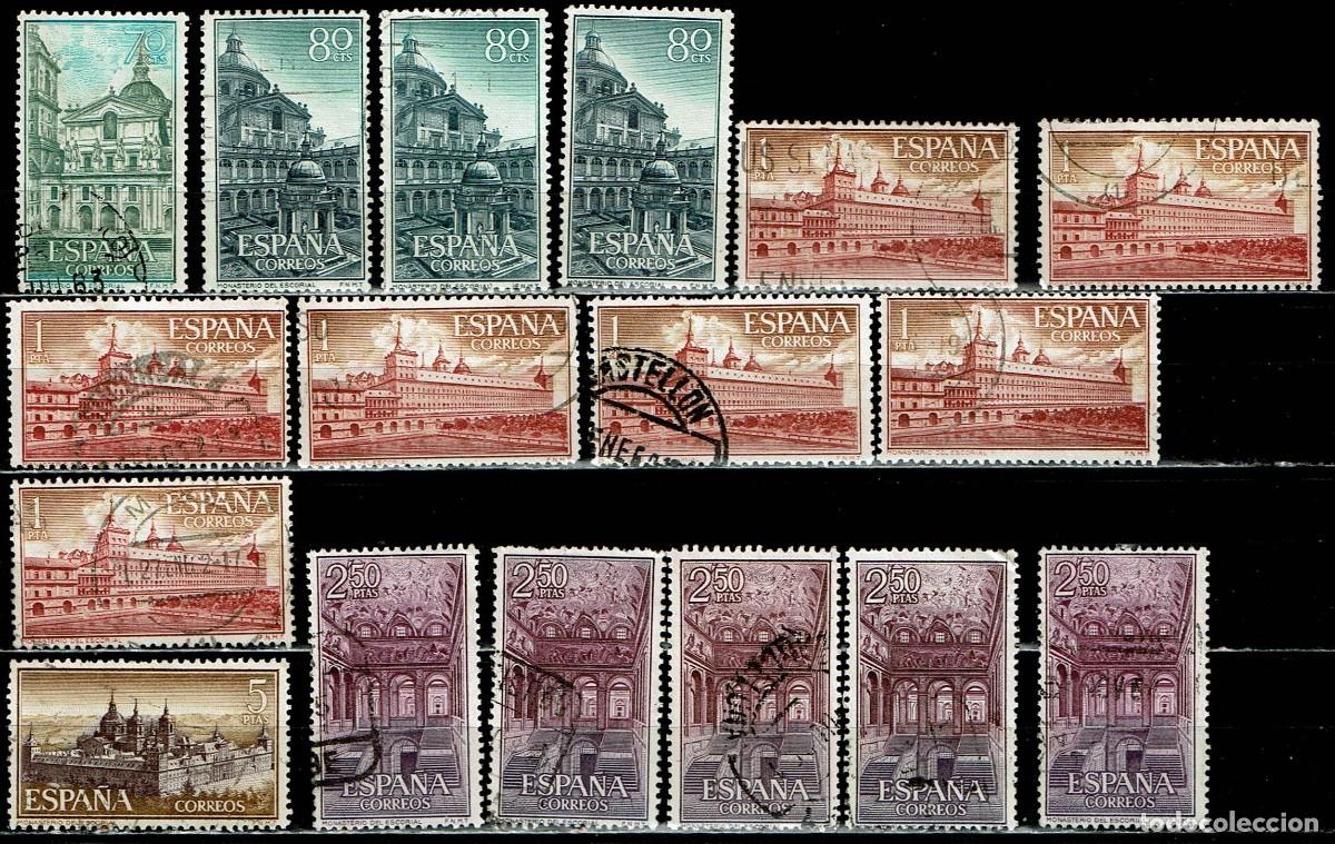 Sellos: ESPA&Ntilde;A 1961 - EDIFIL 1382/1387 USADOS - LIQUIDACI&Oacute;N 17 SELLOS