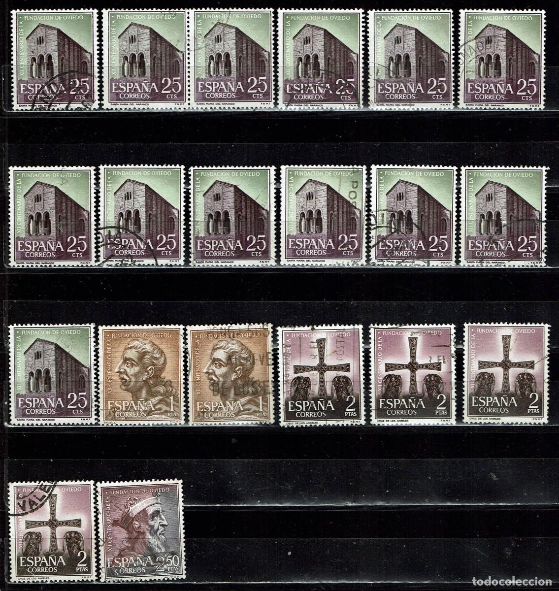 Sellos: ESPA&Ntilde;A 1961 - EDIFIL 1394/1399 USADOS - LIQUIDACI&Oacute;N 20 SELLOS