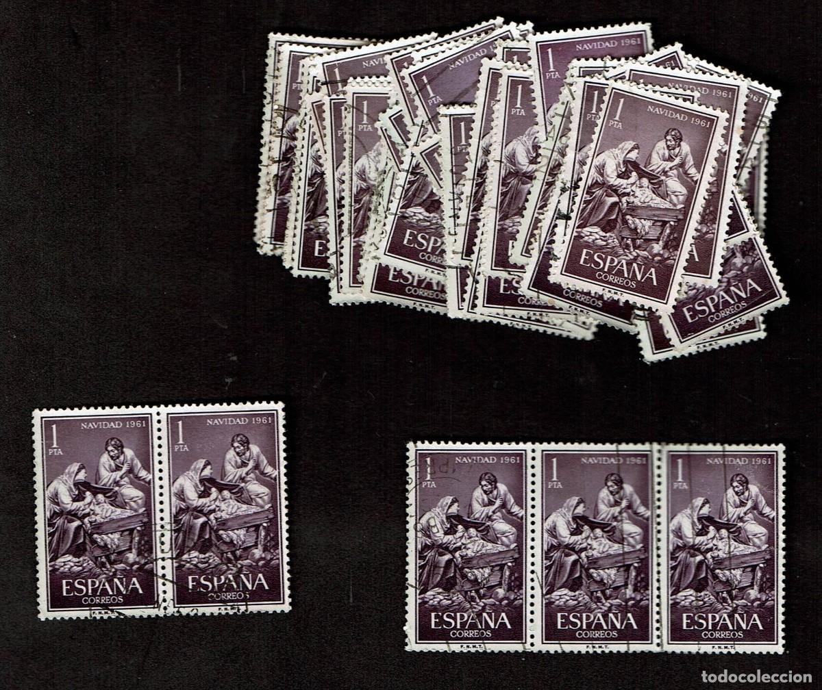Sellos: ESPA&Ntilde;A 1961 - EDIFIL 1400 USADOS - LIQUIDACI&Oacute;N 51 SELLOS