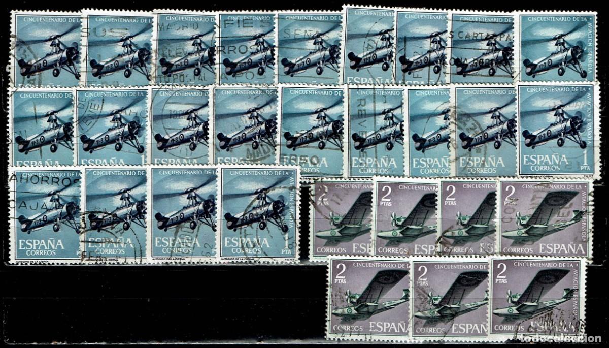 Sellos: ESPA&Ntilde;A 1961 - EDIFIL 1401/1402 USADOS - LIQUIDACI&Oacute;N 29 SELLOS