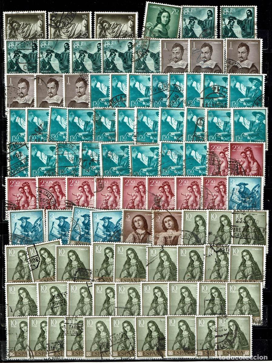 Sellos: ESPA&Ntilde;A 1962 - EDIFIL 1418/1427 USADOS - LIQUIDACI&Oacute;N 92 SELLOS