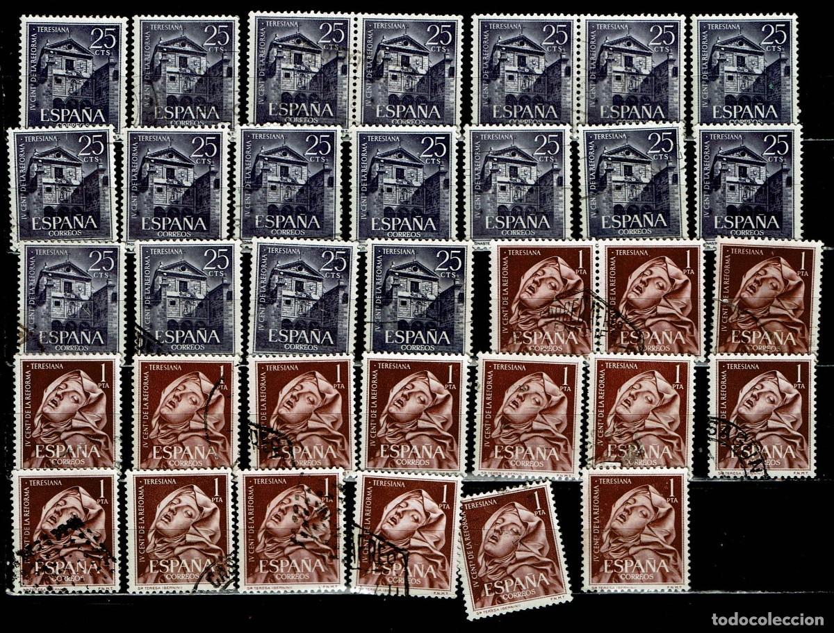 Sellos: ESPA&Ntilde;A 1962 - EDIFIL 1428/1429 USADOS - LIQUIDACI&Oacute;N 34 SELLOS