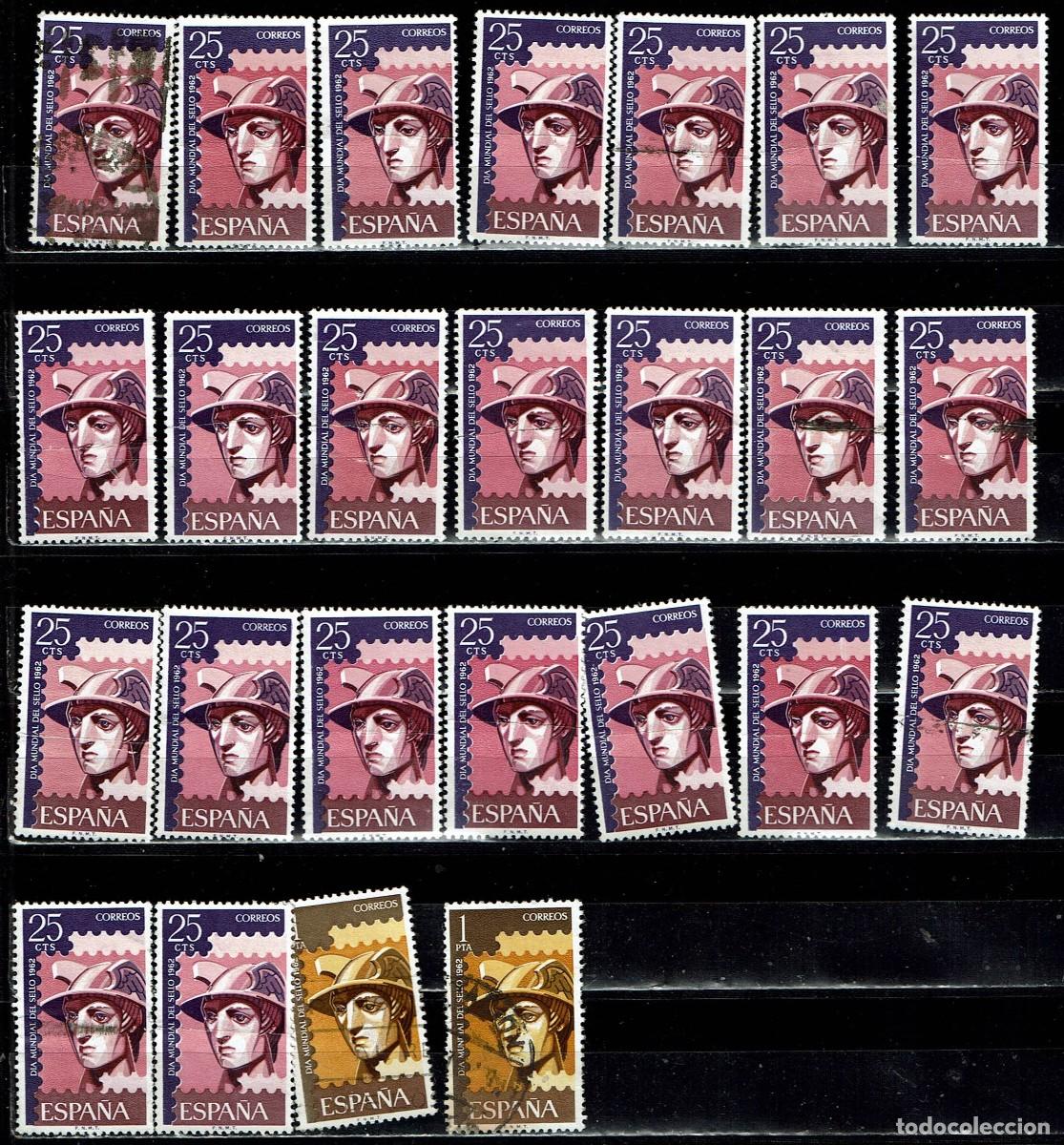 Sellos: ESPA&Ntilde;A 1962 - EDIFIL 1431/1432 USADOS - LIQUIDACI&Oacute;N 25 SELLOS