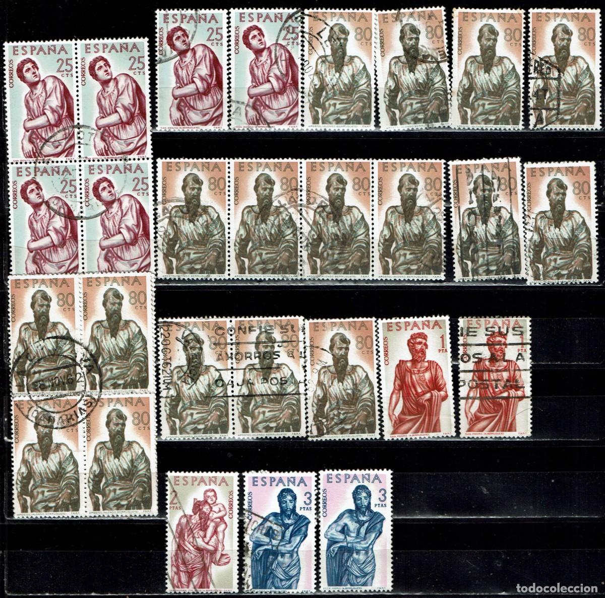 Sellos: ESPA&Ntilde;A 1962 - EDIFIL 1438/1443 USADOS - LIQUIDACI&Oacute;N 28 SELLOS
