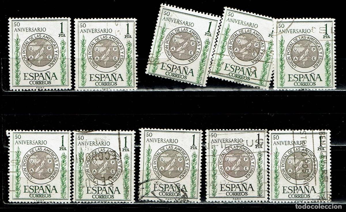 Sellos: ESPA&Ntilde;A 1962 - EDIFIL 1462 USADOS - LIQUIDACI&Oacute;N 10 SELLOS