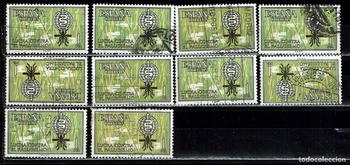 Sellos: ESPA&Ntilde;A 1962 - EDIFIL 1479 USADOS - LIQUIDACI&Oacute;N 10 SELLOS