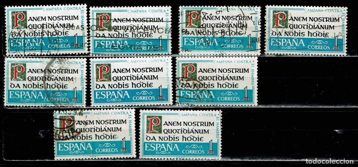Sellos: ESPA&Ntilde;A 1963 - EDIFIL 1512 USADOS - LIQUIDACI&Oacute;N 9 SELLOS