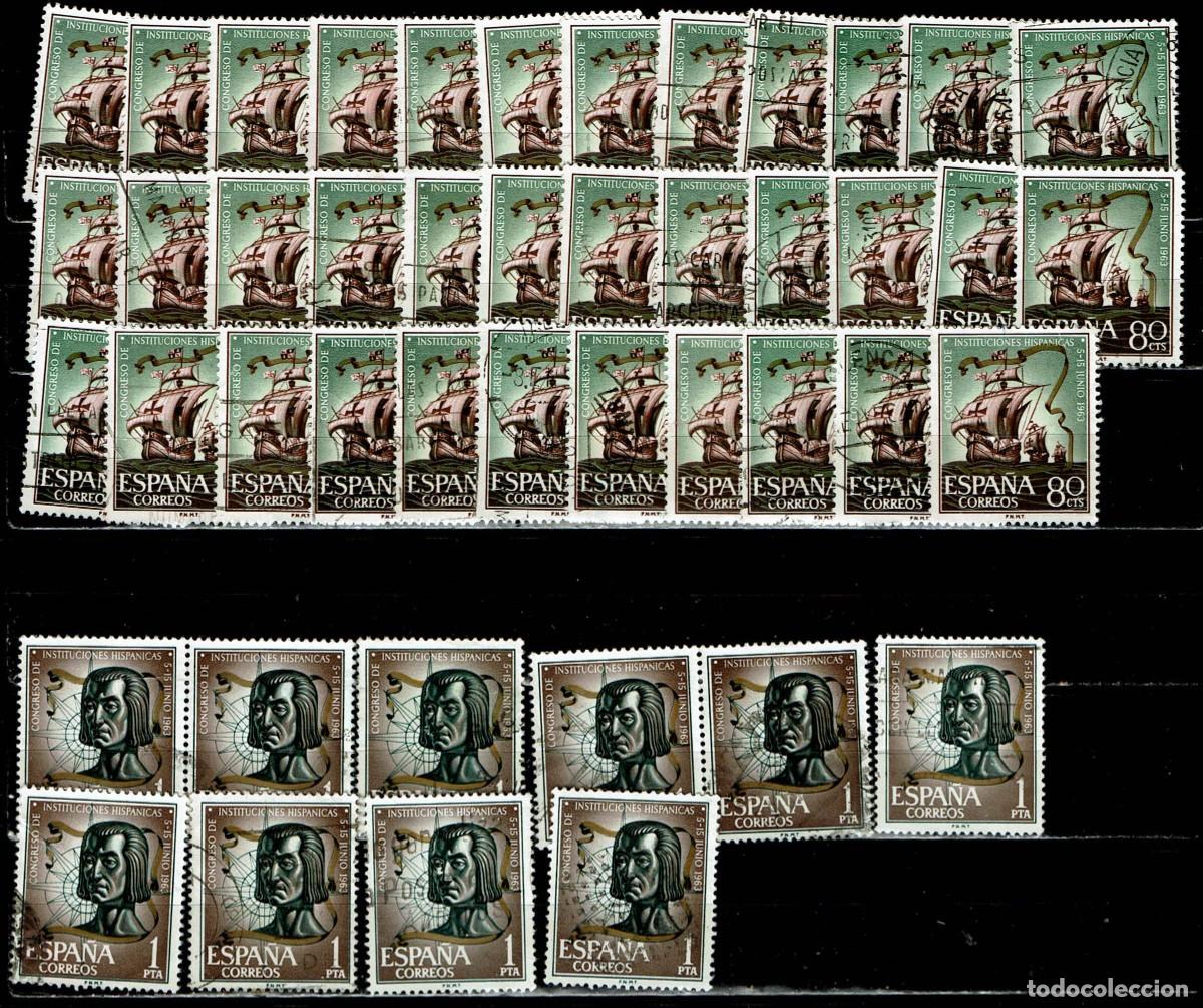 Sellos: ESPA&Ntilde;A 1963 - EDIFIL 1513/1515 USADOS - LIQUIDACI&Oacute;N 45 SELLOS