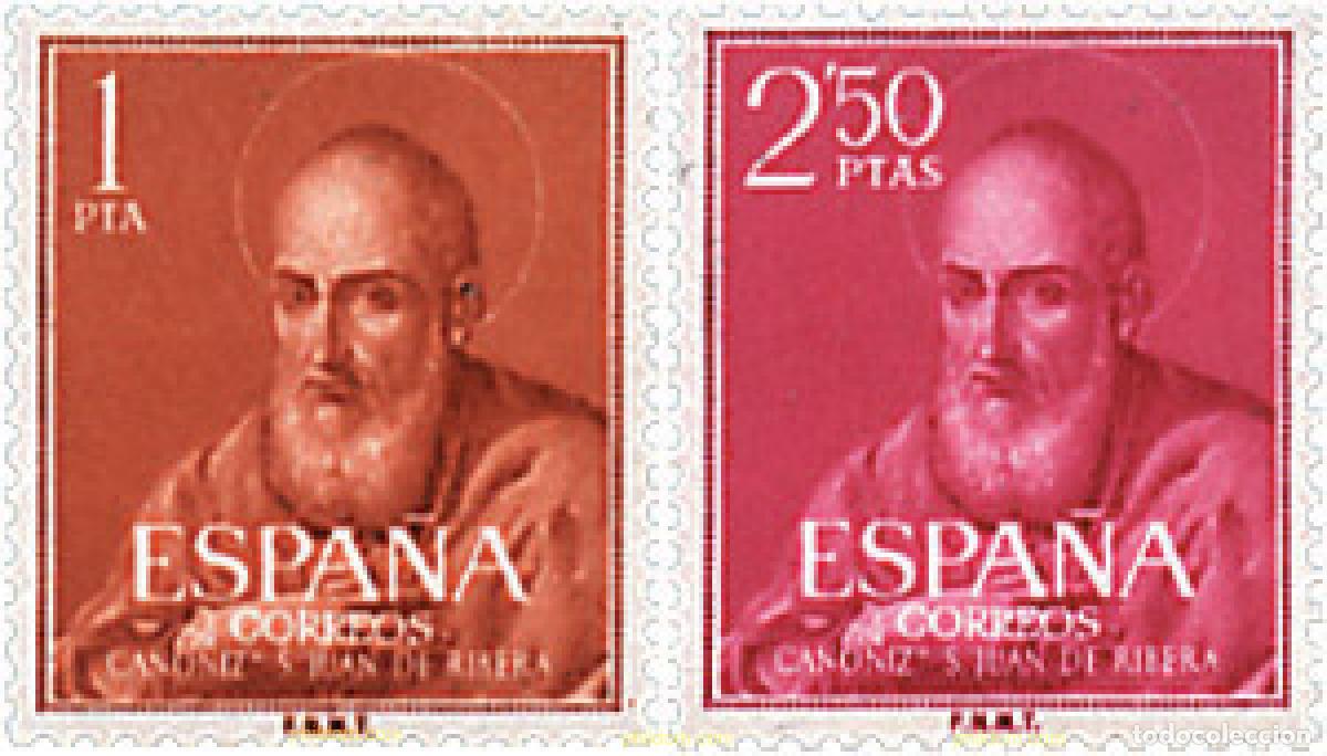 Sellos: 84420 MNH ESPA&Ntilde;A 1960 CANONIZACION DEL BEATO JUAN DE RIBERA
