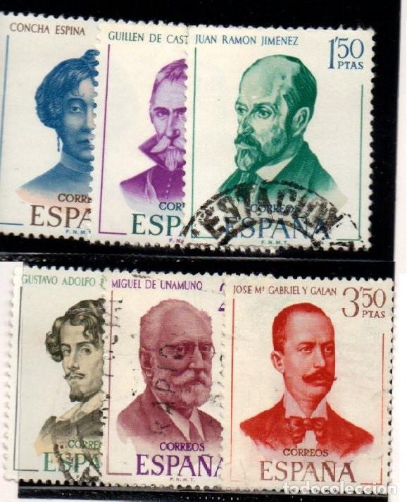 Sellos: SERIE SELLOS ESPA&Ntilde;A A&Ntilde;O 1970 PERSONAJES USADOS EDIFIL N&ordm; 1990-95