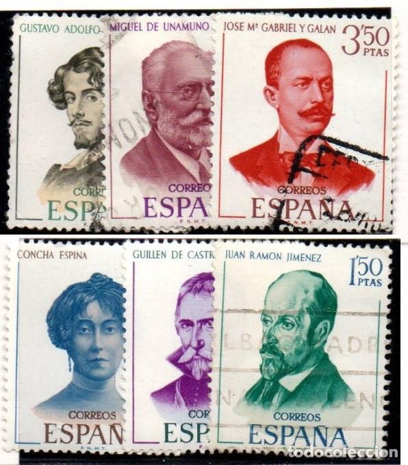 Sellos: SERIE SELLOS ESPA&Ntilde;A A&Ntilde;O 1970 PERSONAJES USADOS EDIFIL N&ordm; 1990-95