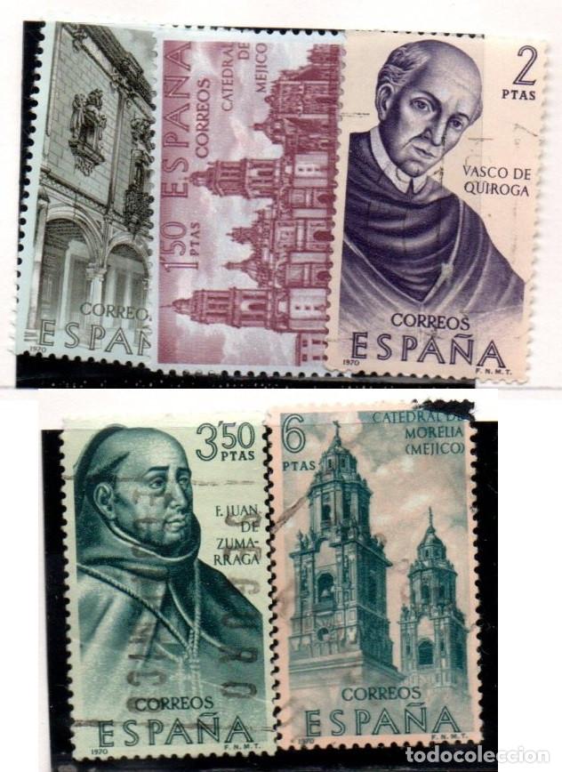 Sellos: SERIE SELLOS ESPA&Ntilde;A A&Ntilde;O 1970 FORJADORES USADOS EDIFIL N&ordm; 1996-00