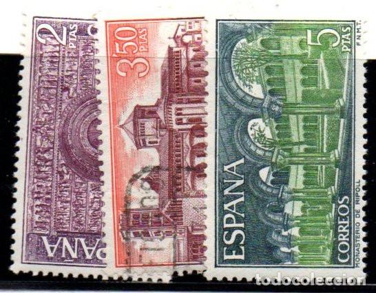 Sellos: SERIE SELLOS ESPA&Ntilde;A A&Ntilde;O 1970 MONASTERIO RIPOLL USADOS EDIFIL N&ordm; 2005-07