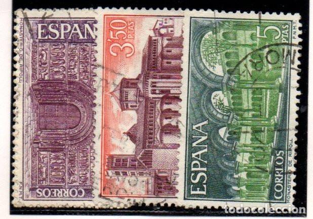 Sellos: SERIE SELLOS ESPA&Ntilde;A A&Ntilde;O 1970 MONASTERIO RIPOLL USADOS EDIFIL N&ordm; 2005-07