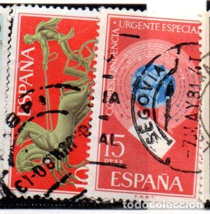 Sellos: SERIE SELLOS ESPA&Ntilde;A A&Ntilde;O 1971 ALEGORIAS USADOS EDIFIL 2041-42 COMPLETA