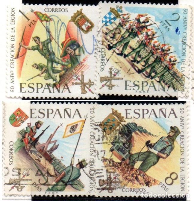 Sellos: SERIE SELLOS ESPA&Ntilde;A A&Ntilde;O 1971 LEGION USADOS EDIFIL N&ordm; 2043-46 COMPLETA