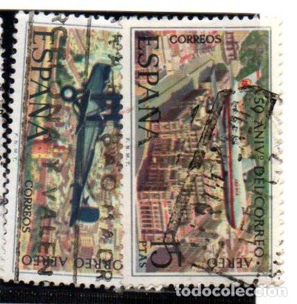 Sellos: SERIE SELLOS ESPA&Ntilde;A A&Ntilde;O 1971 CORREO AEREO USADOS EDIFIL 2059-60 COMPLETA