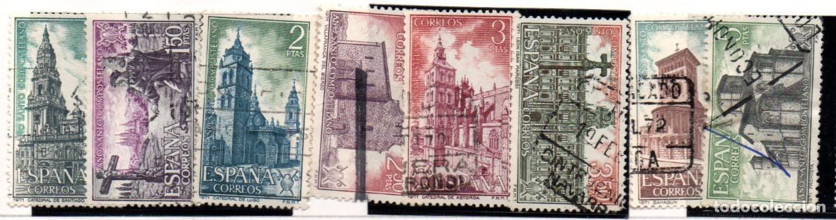 Sellos: SERIE SELLOS ESPA&Ntilde;A A&Ntilde;O 1971 A&Ntilde;O SANTO USADOS EDIFIL N&ordm; 2063-70 COMPLETA