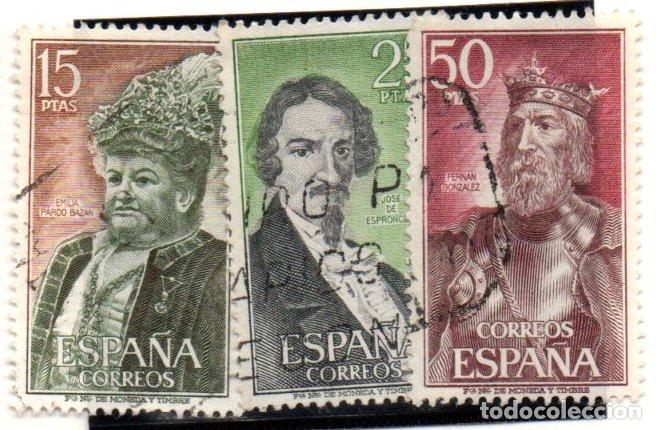 Sellos: SERIE SELLOS ESPA&Ntilde;A A&Ntilde;O 1972 PERSONAJES USADOS EDIFIL 2071-73 COMPLETA