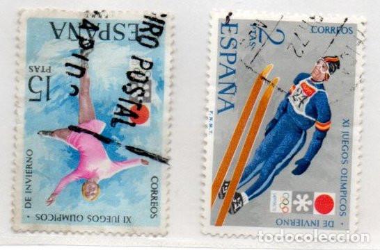 Sellos: SERIE SELLOS ESPA&Ntilde;A A&Ntilde;O 1972 OLIMPICOS USADOS EDIFIL2074-75 COMPLETA