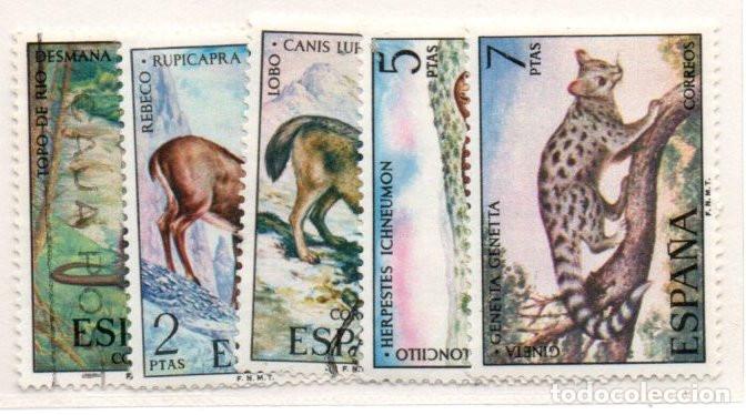 Sellos: SERIE SELLOS ESPA&Ntilde;A A&Ntilde;O 1972 USADOS FAUNA EDIFIL N&ordm; 2102-06 COMPLETA