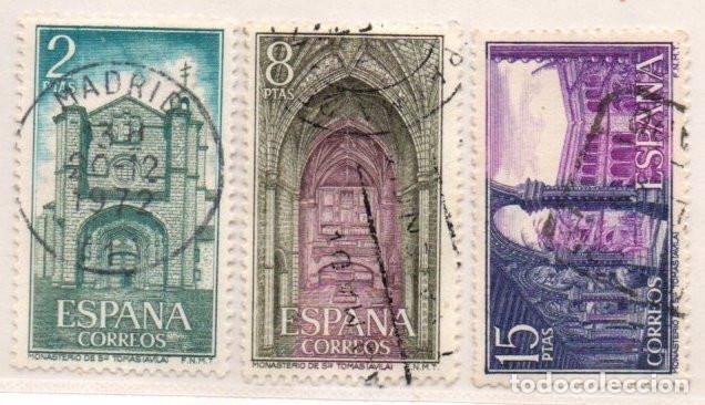 Sellos: SERIE SELLOS ESPA&Ntilde;A A&Ntilde;O 1972 MONAST. STO TOMAS USADOS EDIFIL 2111-13 COMPLETA