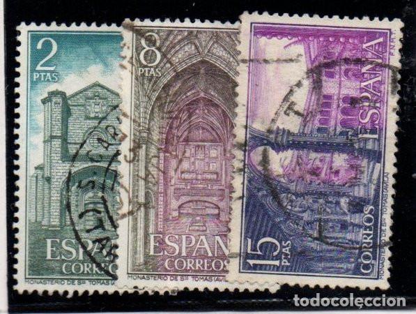 Sellos: SERIE SELLOS ESPA&Ntilde;A A&Ntilde;O 1972 MONAST. STO TOMAS USADOS EDIFIL 2111-13 COMPLETA