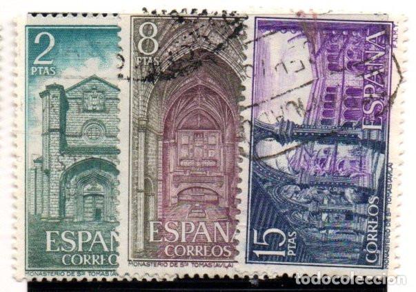 Sellos: SERIE SELLOS ESPA&Ntilde;A A&Ntilde;O 1972 MONAST. STO TOMAS USADOS EDIFIL 2111-13 COMPLETA