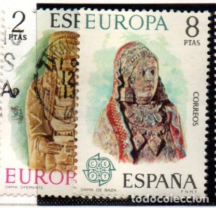 Sellos: SERIE SELLOS ESPA&Ntilde;A A&Ntilde;O 1974 EUROPA USADOS EDIFIL N&ordm; 2177-78 COMPLETA